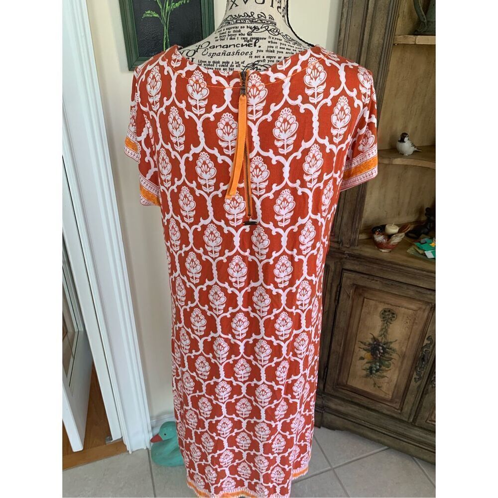 Hatley Dress Short Sleeve Orange Floral Nellie Dress - Picture 6 of 7